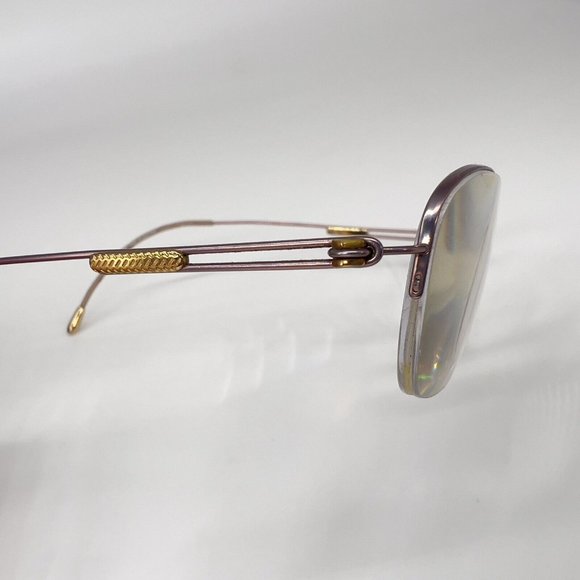 Silhouette Titan 4337 40 6053 Eyeglass Frame Half Rimless Purple Lilac 48-17-135